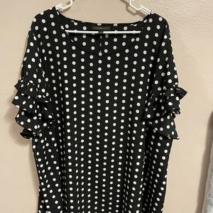 Lane Bryant Ruffle sleeve dress top